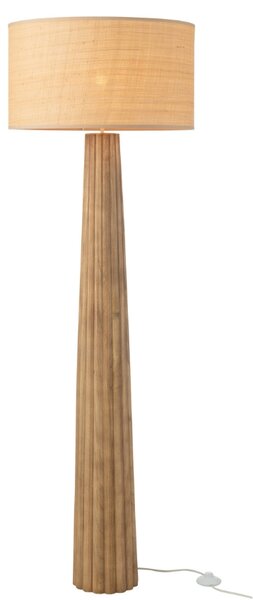J-line Hnědá stojací lampa Umbrella 157 cm