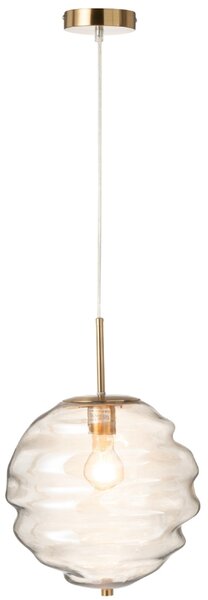 -25 % Dny MOMENTI– J-line Hnědé skleněné závěsné světlo Honeycomb 34 cm