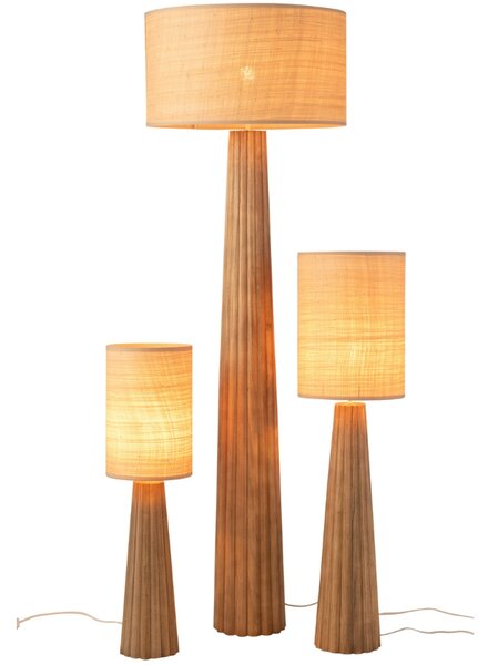 J-line Hnědá stojací lampa Umbrella 157 cm