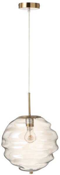 -25 % Dny MOMENTI– J-line Hnědé skleněné závěsné světlo Honeycomb 34 cm