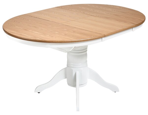 Rozkládací jídelní stůl AKRON Světlý jasan 106/150 cm 106 cm Dřevo
