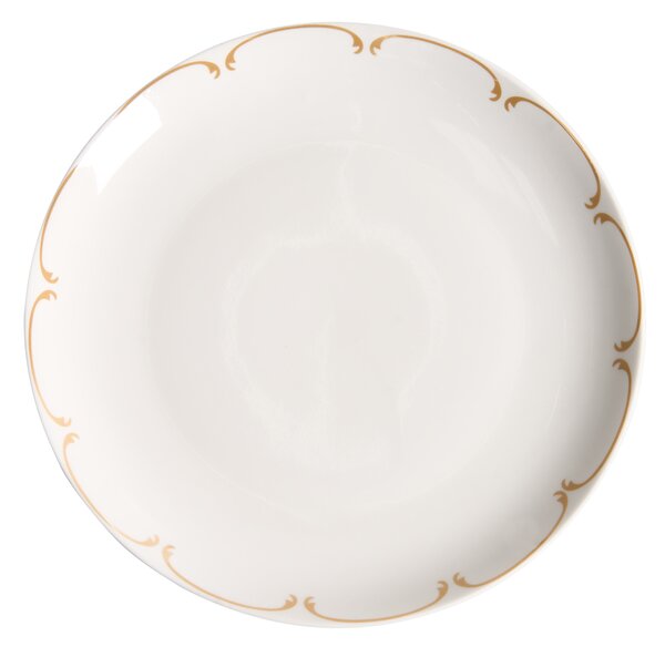 Sada 24 kusů nádobí CHAROLI Porcelán Bílá/Zlatá