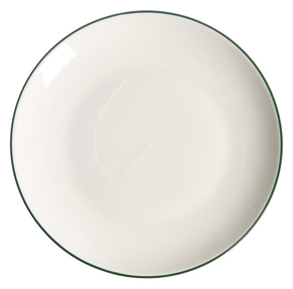 Sada 24 kusů nádobí CUMIN Porcelán Krémově bílá/Zelená