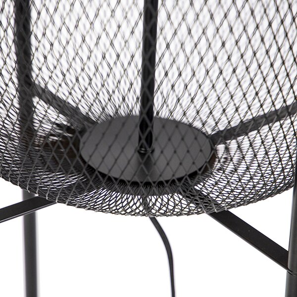 Moderní stojací lampa černá - Bliss Mesh