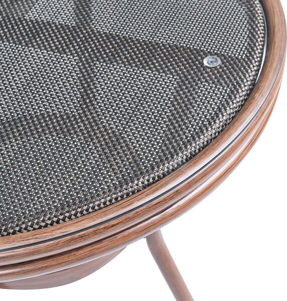 Bistro stolek RIFREDDO 70 cm 70 cm Bezpečnostní sklo Šedá