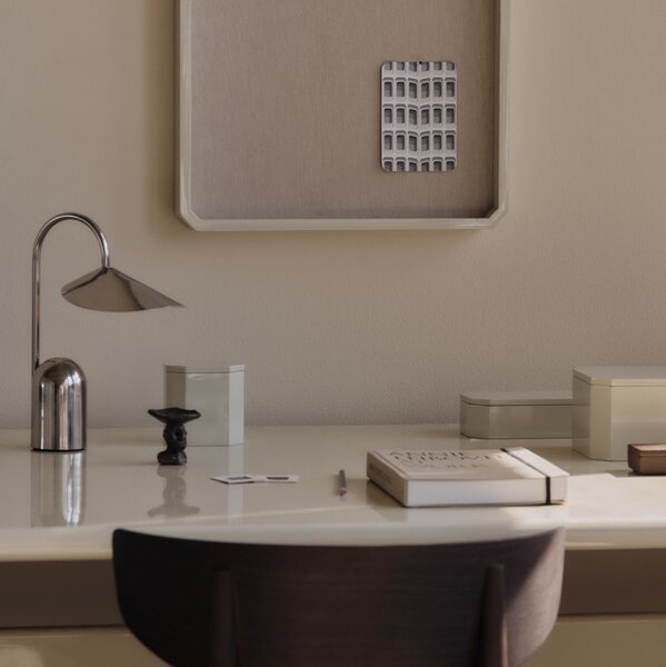 FERM LIVING Přenosná lampa Arum, Stainless Steel