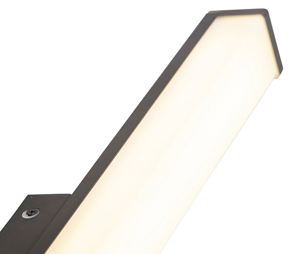 Moderní nástěnné svítidlo do koupelny černé 62 cm IP44 - Cascada