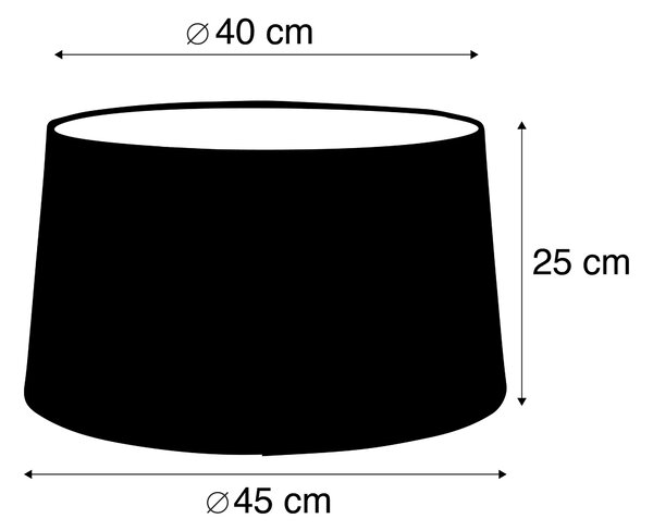Lněné stínidlo taupe 45 cm