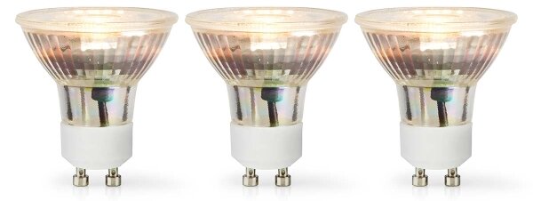 Nedis LBGU10P163P3 - SADA 3x LED Žárovka GU10/4,5W/230V 2700K