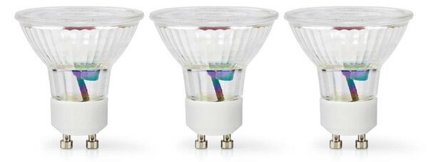 Nedis LBGU10P163P3 - SADA 3x LED Žárovka GU10/4,5W/230V 2700K