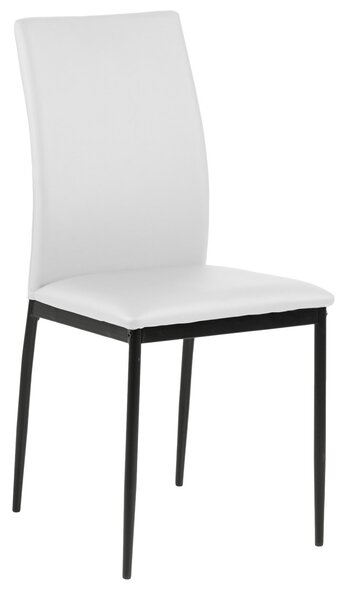 Židle Demina bílá PU