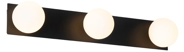 Moderní nástěnné svítidlo černé 48 cm IP44 3-světlo - Cederic