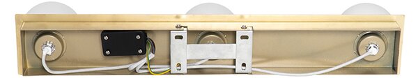 Moderní nástěnné svítidlo zlaté 48 cm IP44 3-světlo - Cederic