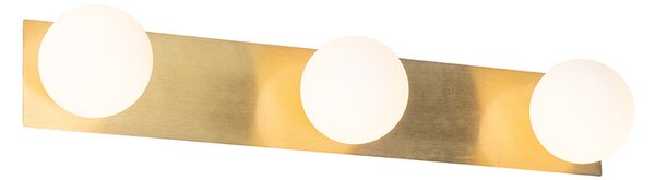 Moderní nástěnné svítidlo zlaté 48 cm IP44 3-světlo - Cederic