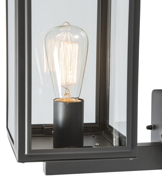 Průmyslová nástěnná lampa šedá IP44 - Sutton Up
