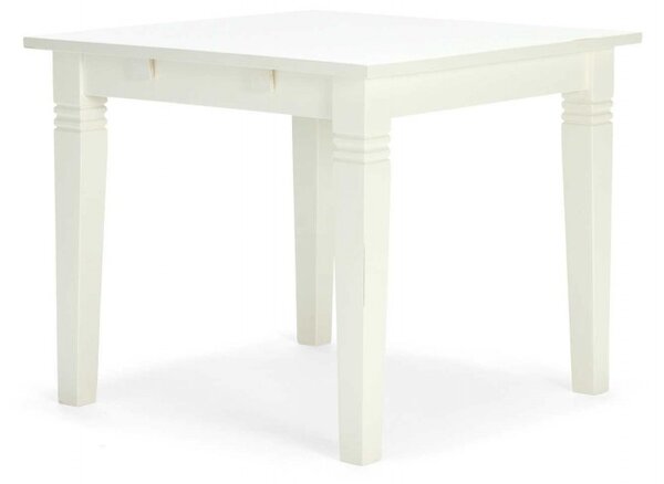 Rustikální jídelní stůl 90x90 Jodpur bílý