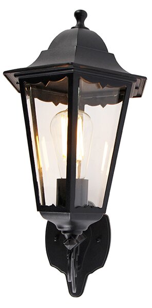 Klasická venkovní nástěnná lampa černá IP44 - Havana Up