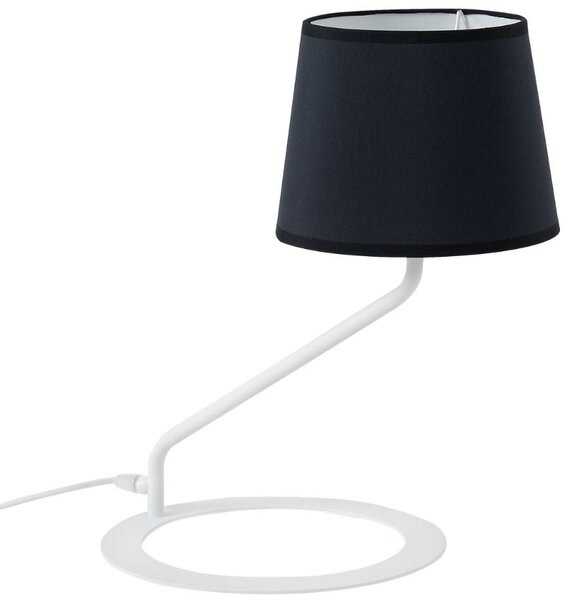 Nordic Design Černá kovová stolní lampa Shadow