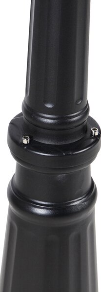 Klasická venkovní lampa černá 200 cm IP44 - Havana