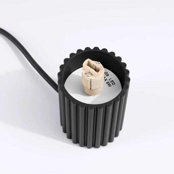 Stolní lampa Halo, 1x bílé skleněné stínítko, b