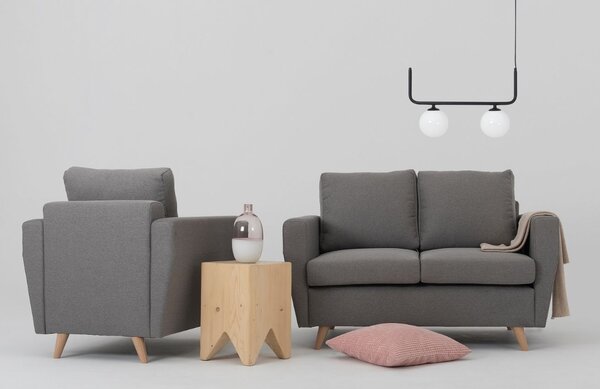 Nordic Design Černé kovové závěsné světlo Cattus 2