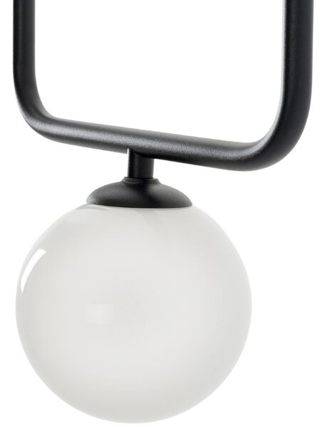 Nordic Design Černé kovové závěsné světlo Cattus 1