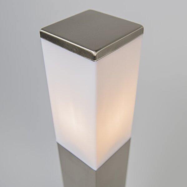 Venkovní lampa ocelová 80 cm IP44 - Malios se zemním hrotem a kabelovou objímkou