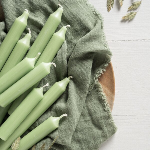 Svíčka Dusty Green Rustic 11 cm