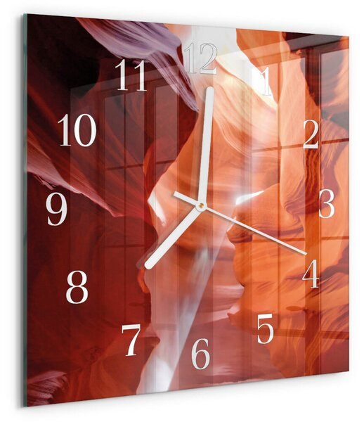 Skleněné hodiny Jeskyně zskb-30x30-00082218