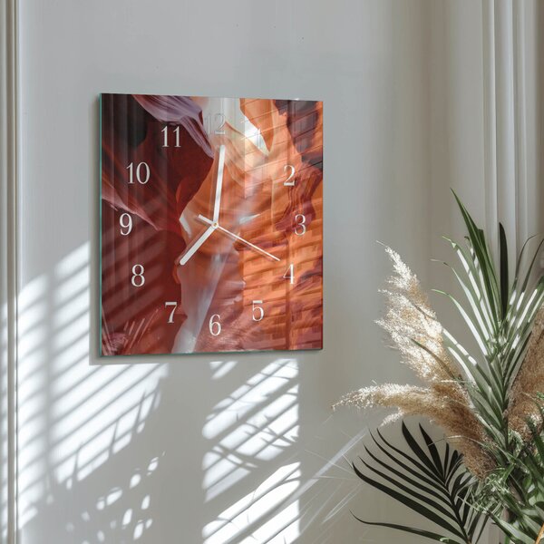 Skleněné hodiny Jeskyně zskb-30x30-00082218