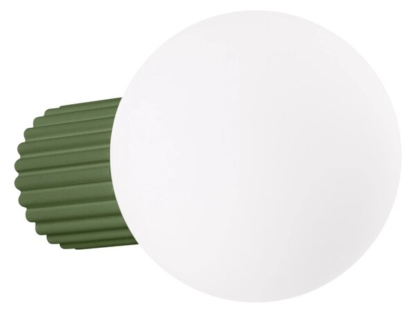 Nástěnné svítidlo Halo, 1x bílé skleněné stínítko, og