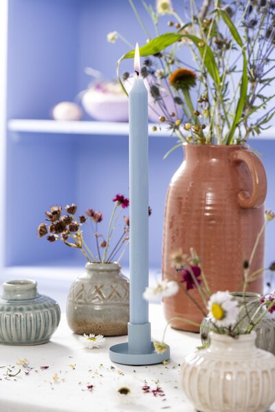 Vysoká svíčka Rustic Light Blue 29 cm