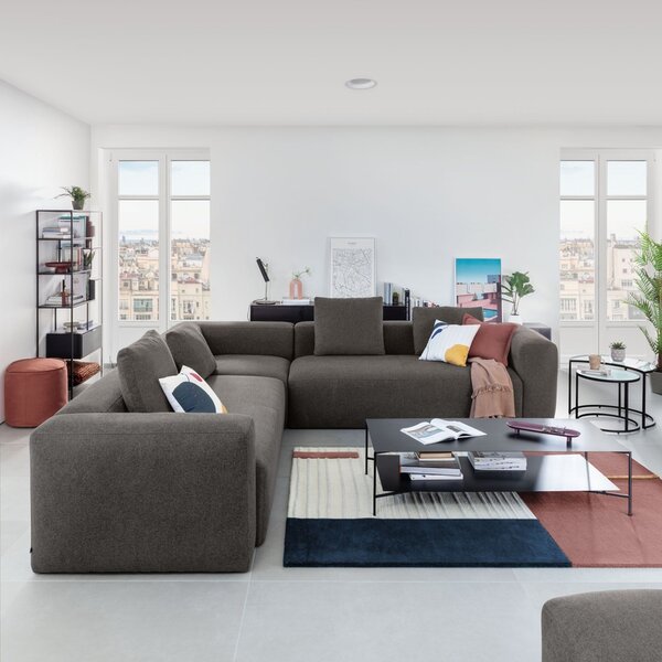 Černý kovový konferenční stolek Kave Home Azisi 140 x 60 cm