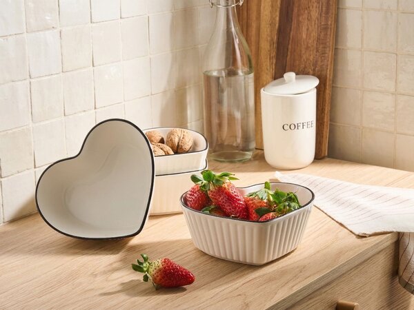 Sada 4 zapékacích misek MACE Porcelán Bílá