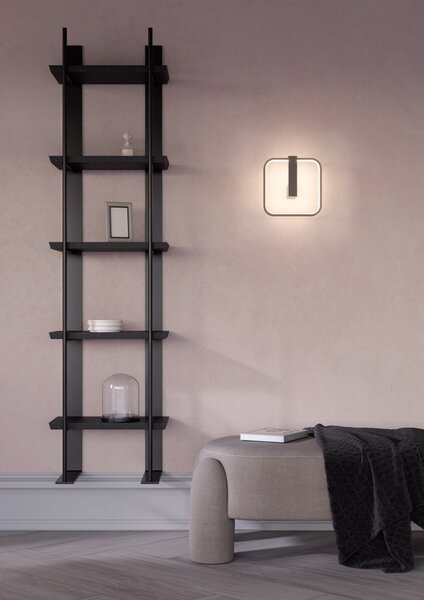 Redo Nástěnné LED svítidlo ORION š: 270mm, 28W Barva: Černá, Stmívání, řízení: TRIAC