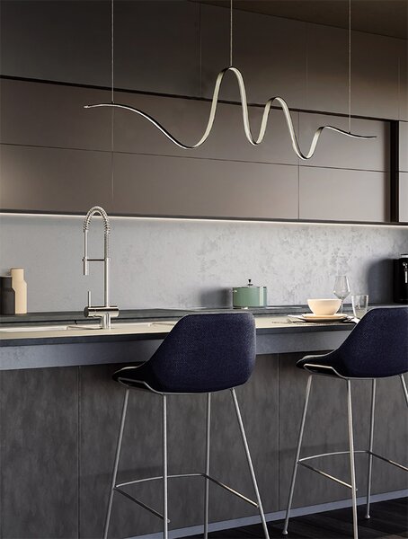 Redo Závěsné LED svítidlo IMPULS š: 1600mm, 34W Barva: Bílá