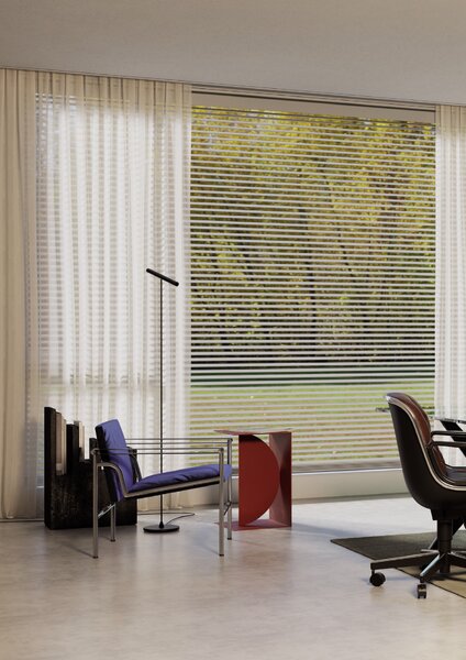 Redo Stojací LED lampa PRAXI v: 145cm, 8,3W Barva: Černá-nikl, Teplota světla: 3000K - teplá bílá