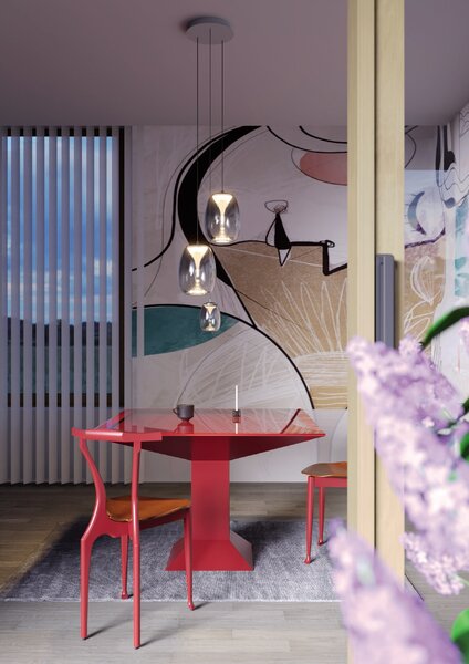 Redo Závěsné LED svítidlo DROP ø 110mm, 6W Barva: Černá