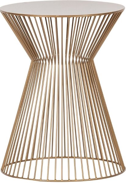Hoorns Zlatý kovový odkládací stolek Timon 35 cm