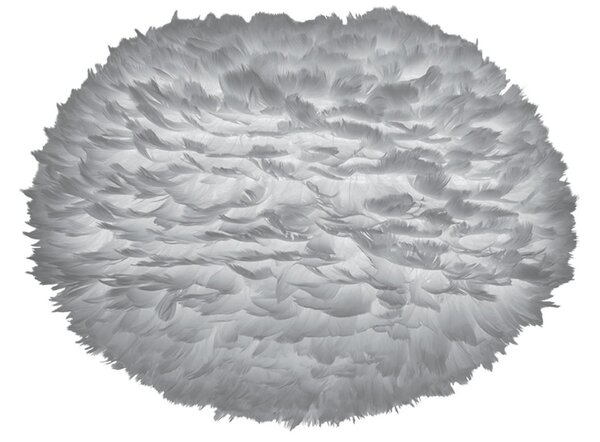 Umage Světle šedé závěsné světlo Eos Large z pravých husích per Ø 65 cm