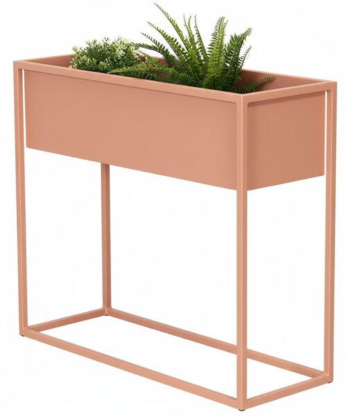 Kovový květináč Jasmine terakota RAL 3012
