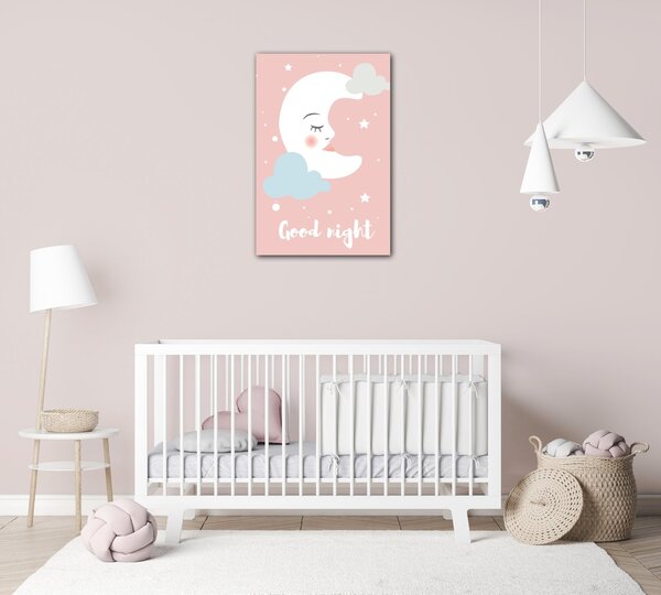 Impresi Obraz Good night pink moon - 20 x 30 cm