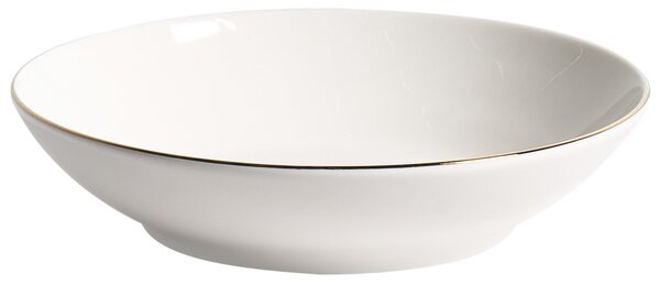 Sada 12 kusů nádobí CUMIN Porcelán Krémově bílá/Zlatá