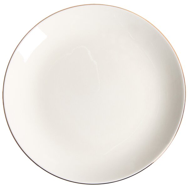Sada 12 kusů nádobí CUMIN Porcelán Krémově bílá/Zlatá