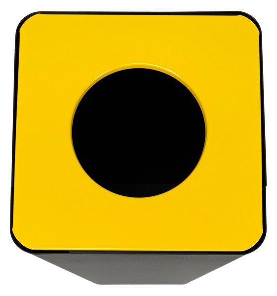 Caimi Brevetti odpadkový koš na tříděný odpad CENTOLITRI LOCK, 100 L, žluté víko