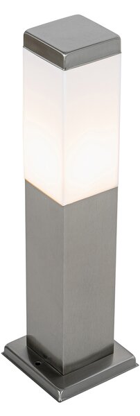Moderní venkovní lampa 45 cm ocel s objímkou IP44 - Malios