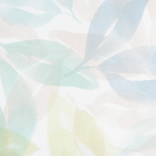 Povlečení KLASIK DESIGN pastel leaves tyrkysovozelená 140 x 200/70 x 90 cm