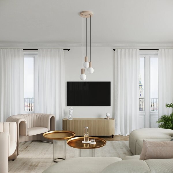 Stolní lampa Halo, 1x bílé skleněné stínítko, tp