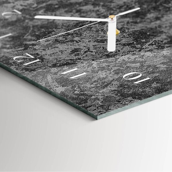 Skleněné hodiny vertikální Grafit zsppb-30x60-00089599