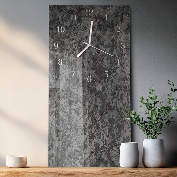 Skleněné hodiny vertikální Grafit zsppb-30x60-00089599